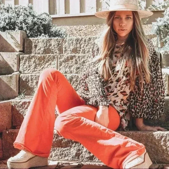 Anthropologie Bl-nk Joelle Leopard Peasant Blouse Size XS NWT - Picture 9 of 15